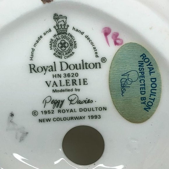 Rare Collectible Ceramic "Valerie" by Royal Doulton